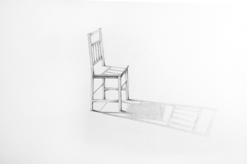 "One Chair," Drawing by Sheila Ghidini